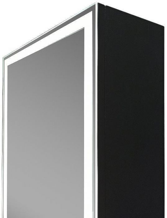 Зеркальный шкаф Континент Mirror Box black Led 40 МВК050 с подсветкой Черный