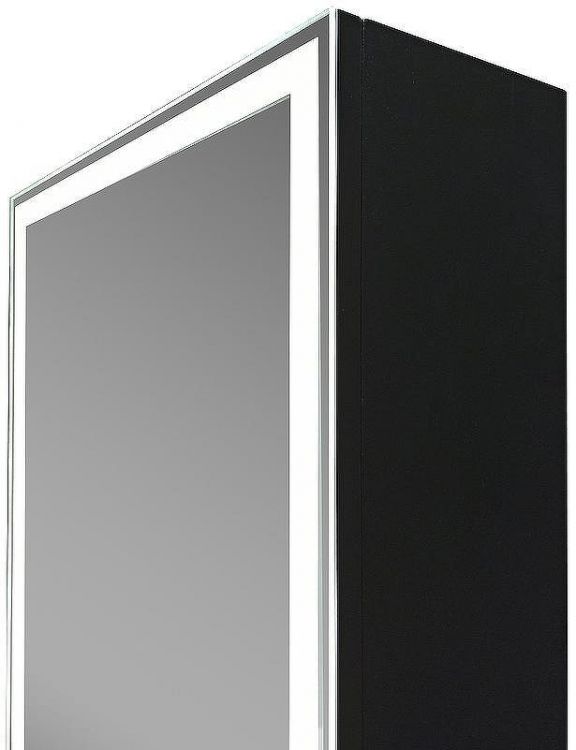 Зеркальный шкаф Континент Mirror Box black Led 40 МВК050 с подсветкой Черный