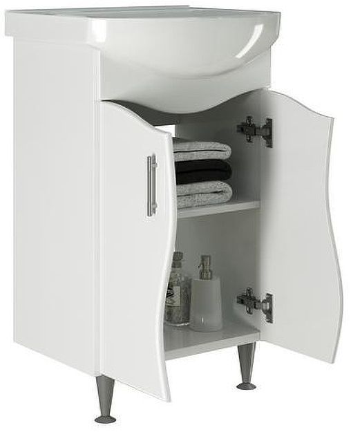 Тумба под раковину Mixline Ангара 52 528385 Белая