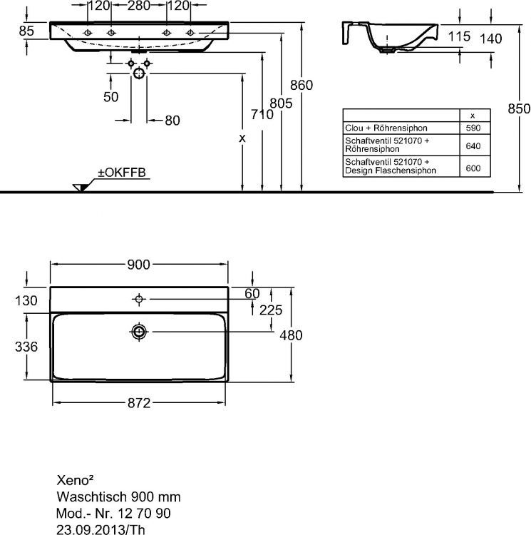Раковина Keramag Xeno?, 127090000