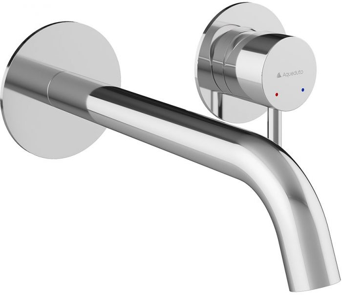 Смеситель для раковины настенного монтажа со скрытой частью AQUEDUTO CANO,  хром (CAN0400)