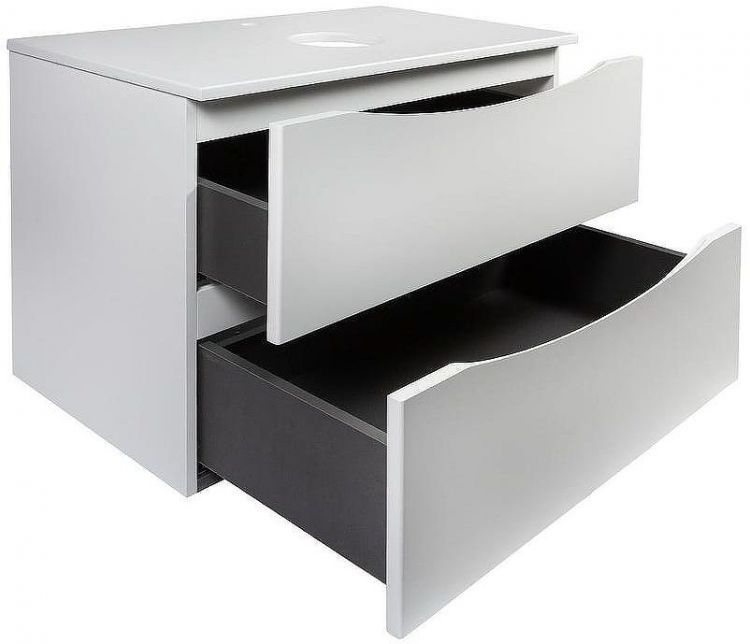 Тумба под раковину Bond Cube 80 T05805 подвесная Белая матовая Тумба под раковину Bond Cube 80 T05805 подвесная Белая матовая