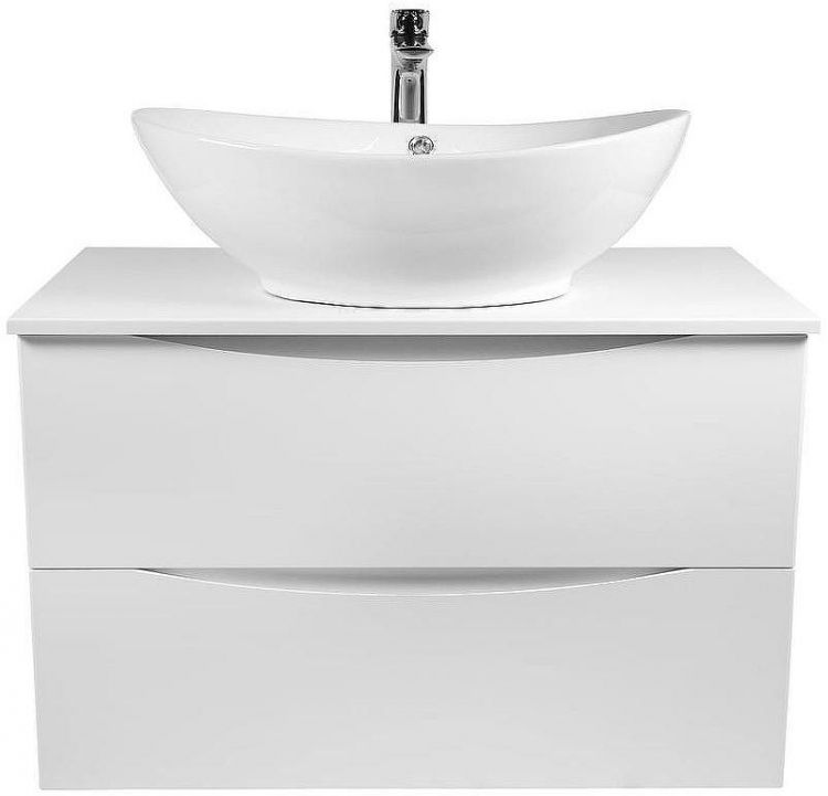 Тумба под раковину Bond Cube 80 T05805 подвесная Белая матовая Тумба под раковину Bond Cube 80 T05805 подвесная Белая матовая