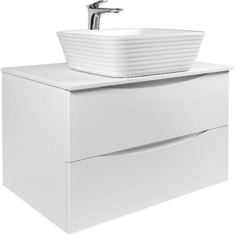 Тумба под раковину Bond Cube 80 T05805 подвесная Белая матовая Тумба под раковину Bond Cube 80 T05805 подвесная Белая матовая