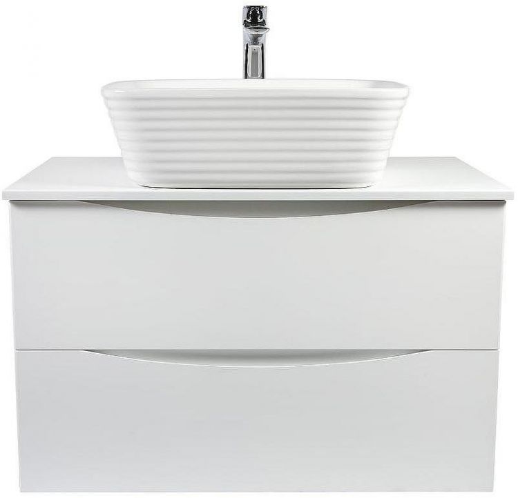 Тумба под раковину Bond Cube 80 T05805 подвесная Белая матовая Тумба под раковину Bond Cube 80 T05805 подвесная Белая матовая