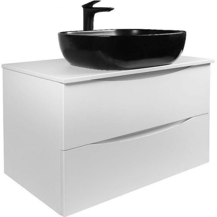 Тумба под раковину Bond Cube 80 T05805 подвесная Белая матовая Тумба под раковину Bond Cube 80 T05805 подвесная Белая матовая