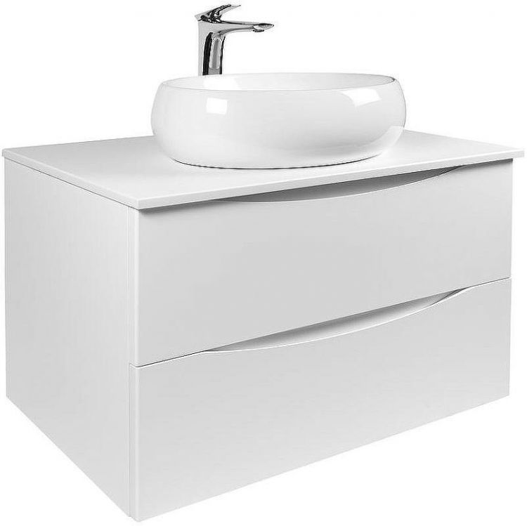 Тумба под раковину Bond Cube 80 T05805 подвесная Белая матовая Тумба под раковину Bond Cube 80 T05805 подвесная Белая матовая