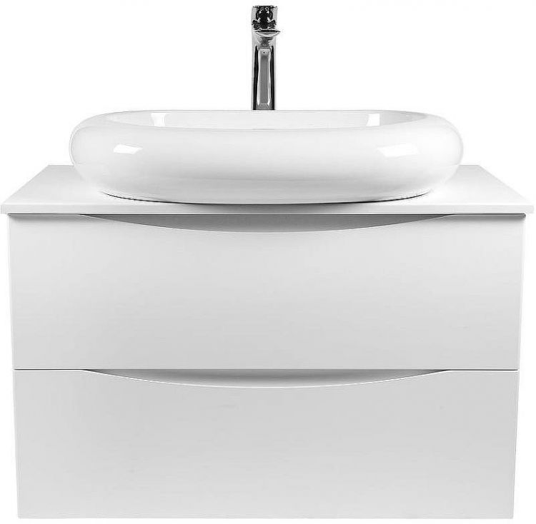 Тумба под раковину Bond Cube 80 T05805 подвесная Белая матовая Тумба под раковину Bond Cube 80 T05805 подвесная Белая матовая