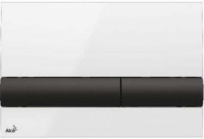 Клавиша смыва Alcaplast Basic M1710-8 Белая Черная