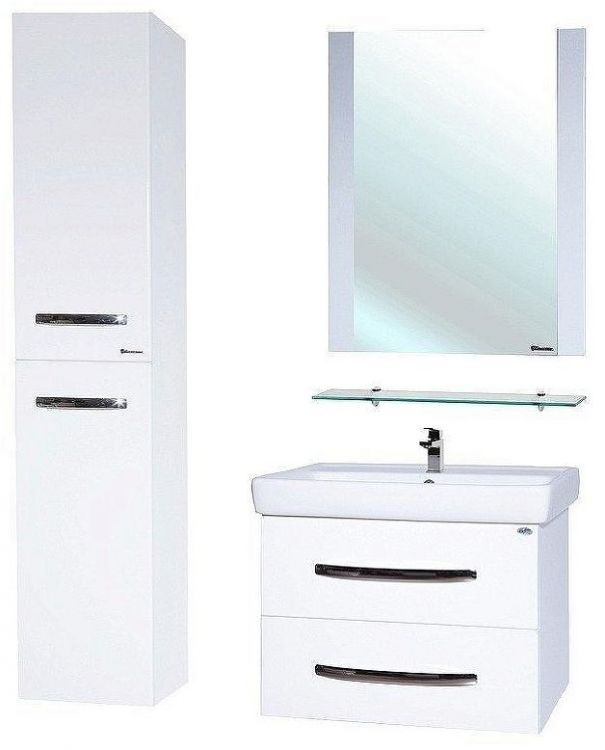 Шкаф пенал Bellezza Рокко 35 4623704180012 подвесной Белый