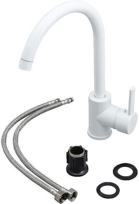 Смеситель для кухни Orange OneLife P04-001W Белый