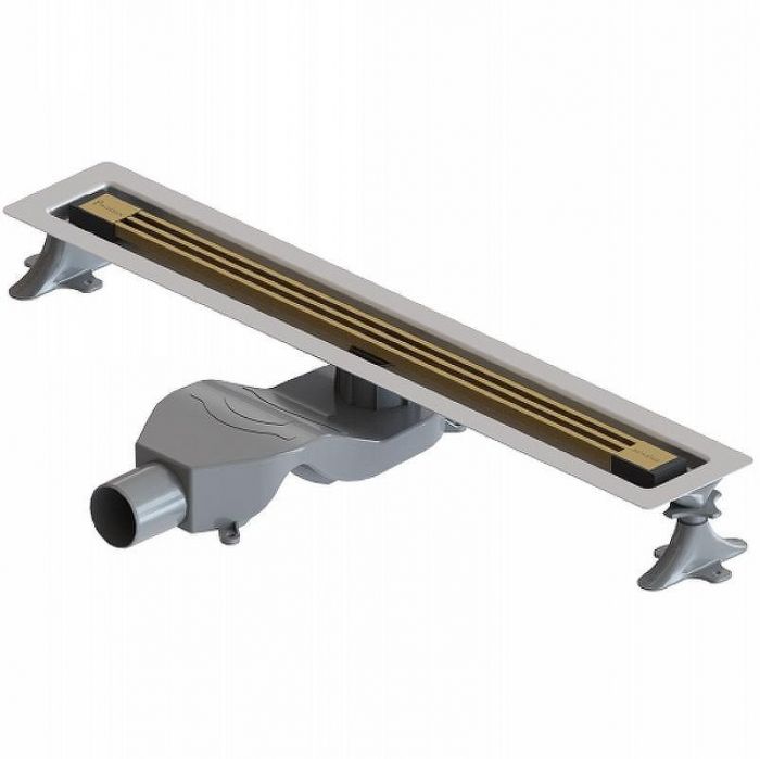 Душевой лоток Boheme B&T Infinity 60 981-60-MG с решеткой Золото матовое