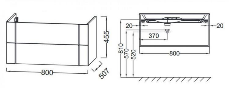Тумба под раковину 80 см Jacob Delafon Nouvelle Vague EB3030-G1C белый Тумба под раковину 80 см Jacob Delafon Nouvelle Vague EB3030-G1C белый