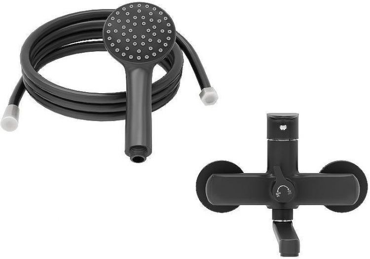 Смеситель для ванны Aringa Рейн AR02003BL универсальный Черный Смеситель для ванны Aringa Рейн AR02003BL универсальный Черный