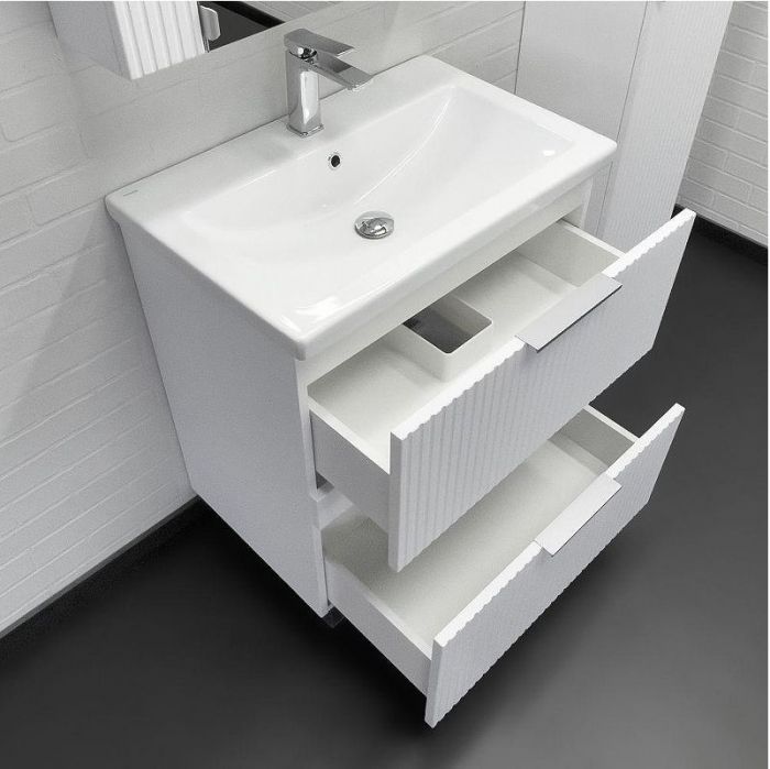 Тумба с раковиной Comforty Лима 70 00-00019211 цвет Белый матовый