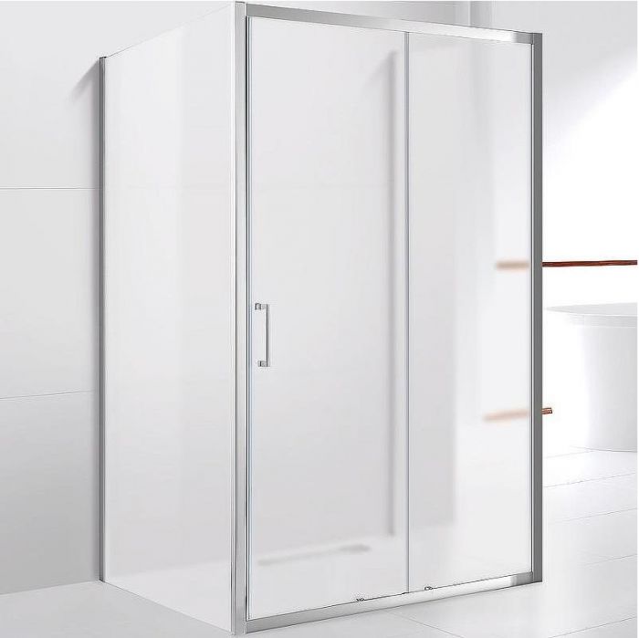 Душевой уголок Cezares Molveno 150x90 MOLVENO-AH-12-150/90-P-Cr профиль Хром стекло рифленое