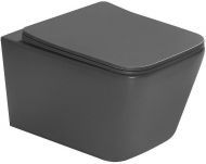 Унитаз SantiLine SL-5007DG подвесной Серый матовый с сиденьем Микролифт