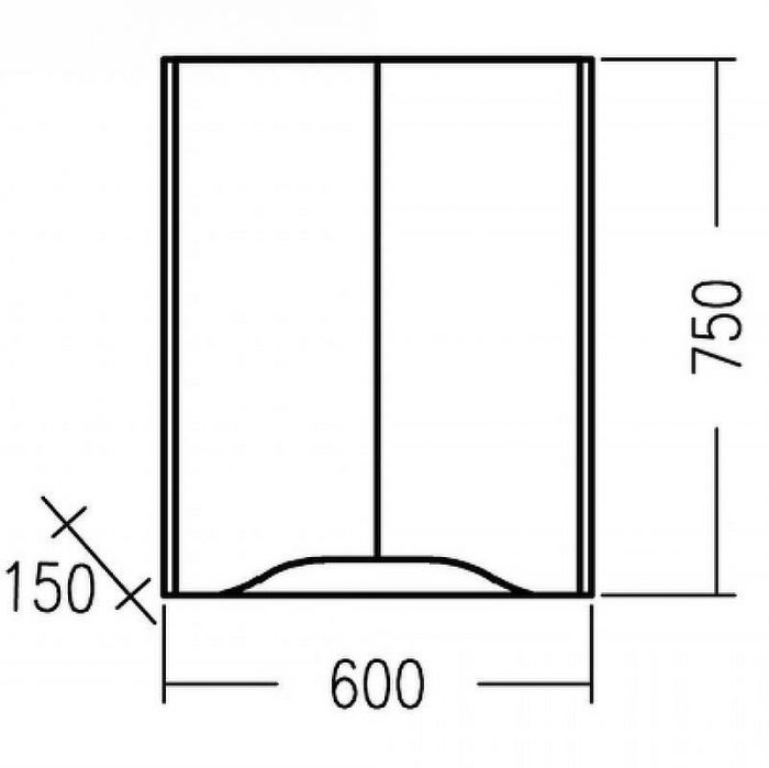 Подвесной шкаф СанТа Сатурн 60 700373 Белый Дуб австрийский