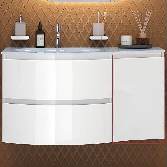 Подвесной шкаф Cezares Vague 34 R 44222 Bianco lucido