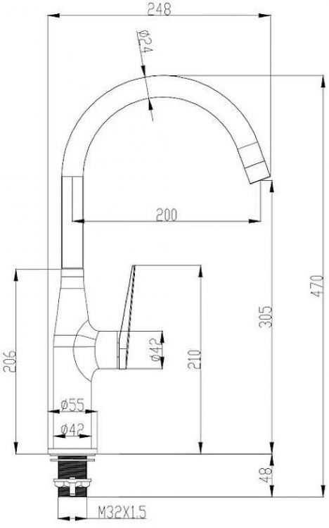 Смеситель для кухни Olive's Viar 28431VRW Белый матовый