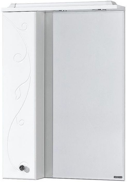 Зеркало со шкафом Aquaton Лиана 65 L 1A166202LL01L с подсветкой Белое