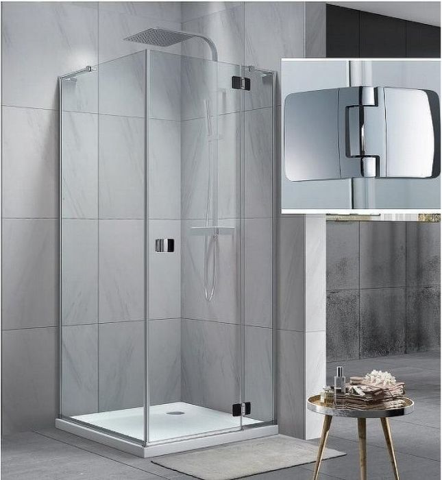 Душевой уголок Koller Pool Neon 90X90 N90KС профиль Хром стекло прозрачное