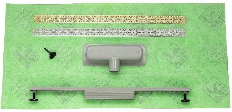 Душевой лоток Migliore 700х40 24898 с решеткой Золото Душевой лоток Migliore 700х40 24898 с решеткой Золото