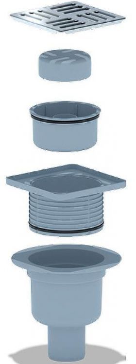 Душевой трап Bronze de Luxe Узоры 21962-57 с решеткой Бронза Душевой трап Bronze de Luxe Узоры 21962-57 с решеткой Бронза