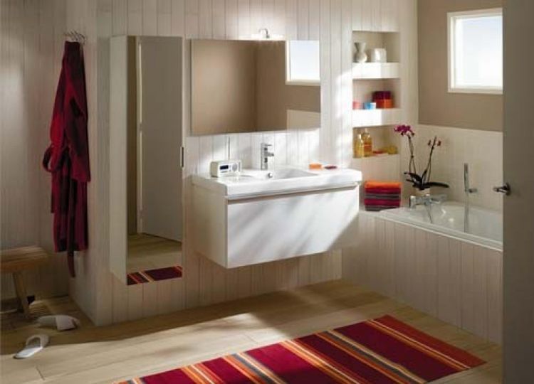 Тумба для ванной Odeon Up, цвет дуб шампань [EB883-E19]