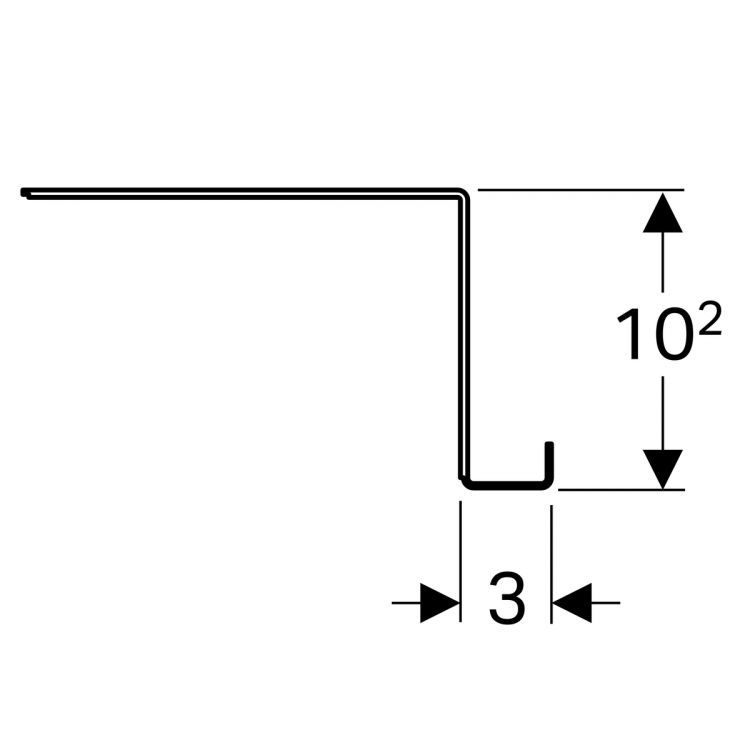 Крючок для полотенец Geberit Acanto, 45x18, лавовый [500.647.JK.2]