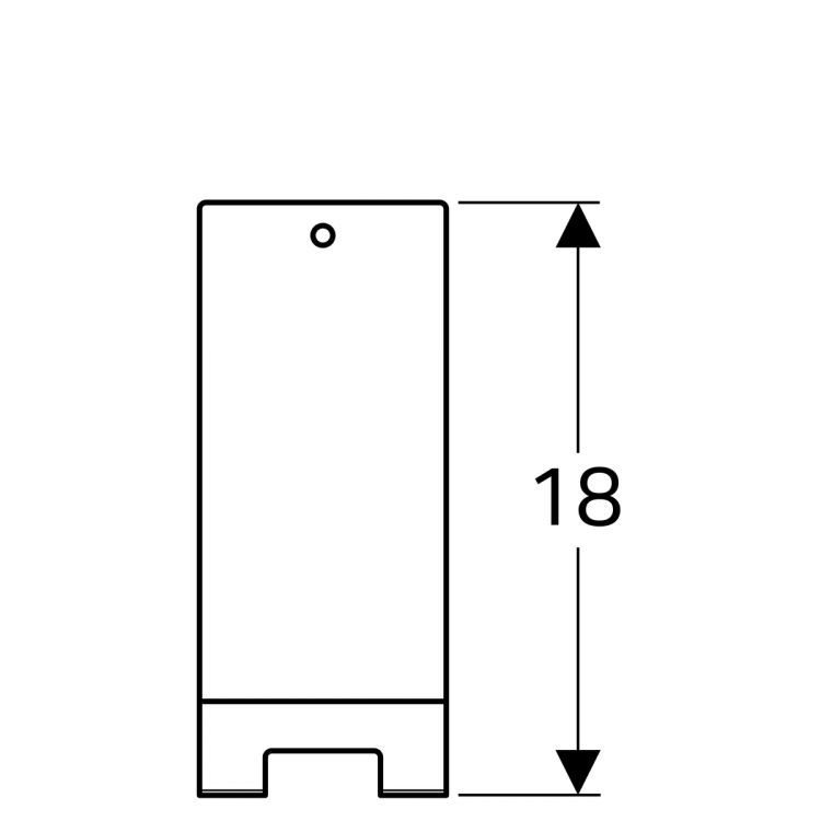 Крючок для полотенец Geberit Acanto, 45x18, лавовый [500.647.JK.2]