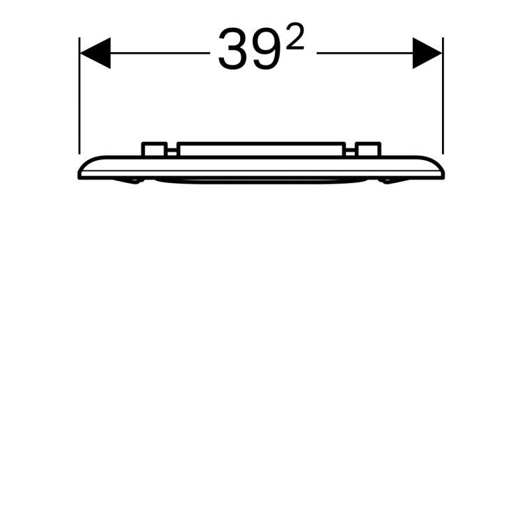 Сиденье для унитаза Geberit Renova Comfort, дизайн квадратный, крепление снизу [572840000]