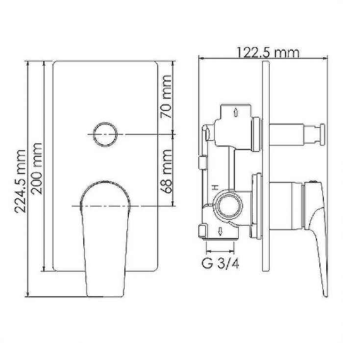 Смеситель для душа WasserKRAFT Aisch 5561 Золото матовое
