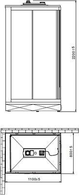 Душевая кабина Orans SR-86152 AL/AR