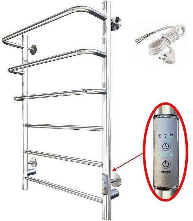 Электрический полотенцесушитель Тругор ПЭК 19 СП 80x50 Хром