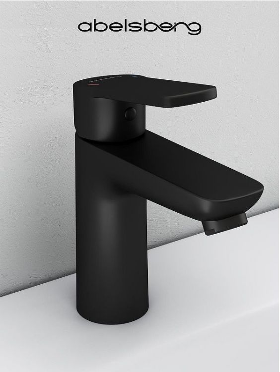 Смеситель для раковины Abelsberg Lineara UNF23508MB цвет Вулканический черный Смеситель для раковины Abelsberg Lineara UNF23508MB цвет Вулканический черный