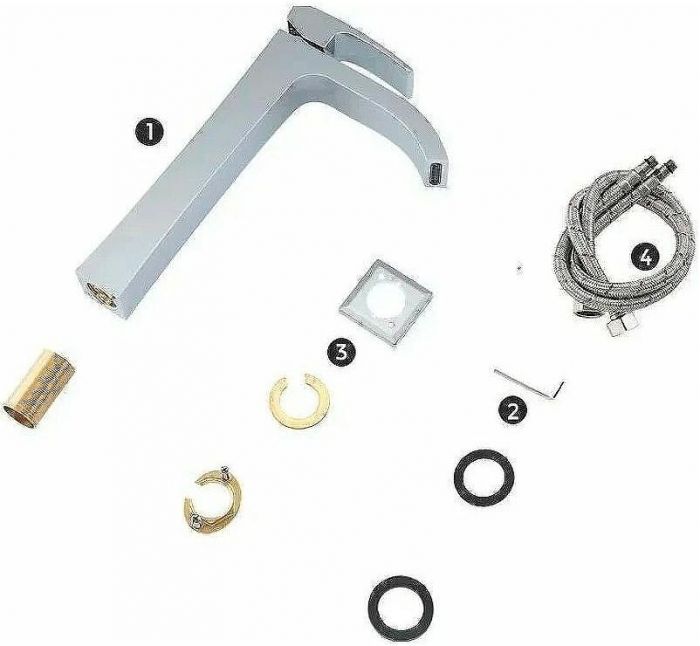 Смеситель для раковины Gappo G07 G1007-81 Хром