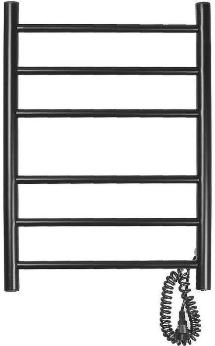 Электрический полотенцесушитель Domoterm Аврора DMT 109-6 40x60 EKR Черный матовый