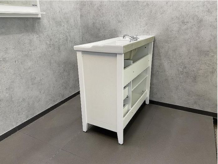 Тумба с раковиной Comforty Тбилиси 90 00003132630 Белая