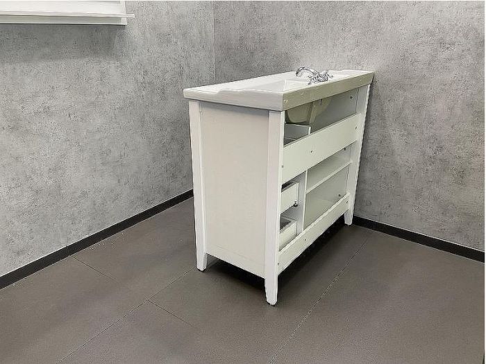 Тумба с раковиной Comforty Тбилиси 90 00003132630 Белая