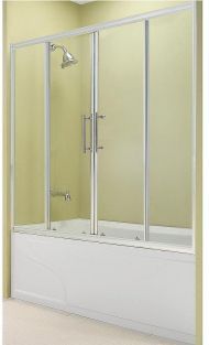 Шторка на ванну Esbano ES-1415 150 ESDV1415 профиль Хром стекло прозрачное