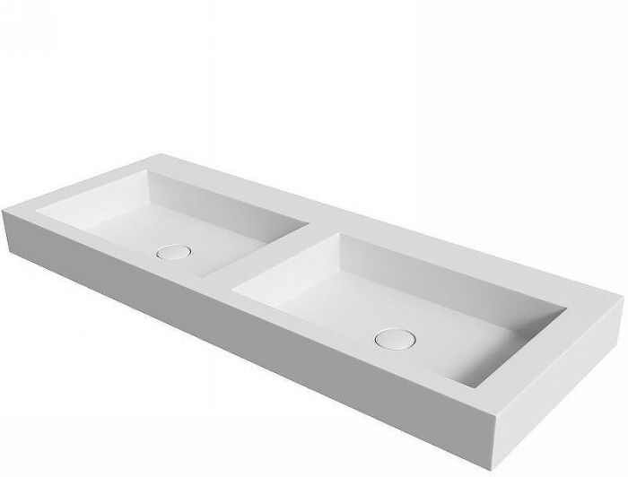 Раковина Boheme Armadi Art Flat 120 888-120 двойная Белая матовая