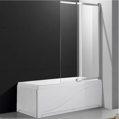 Шторка на ванну Cezares Slider 80 SLIDER-VF-11-80/150-C-Cr профиль Хром стекло прозрачное