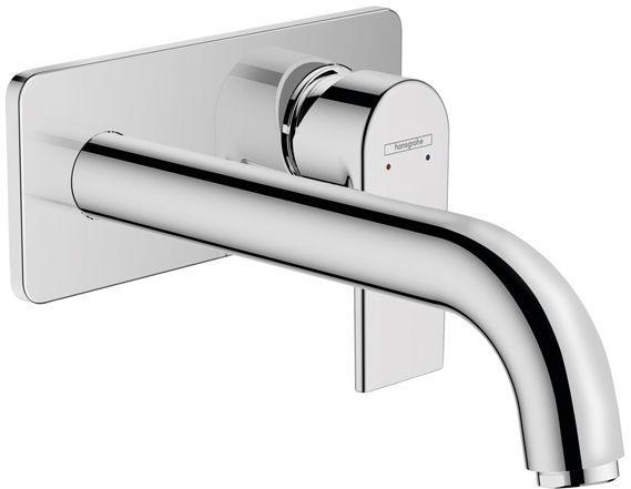 Hansgrohe Vernis Shap Смеситель для раковины, настенный, излив 204 мм, внешняя часть, цвет: хром