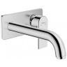 Hansgrohe Vernis Shap Смеситель для раковины, настенный, излив 204 мм, внешняя часть, цвет: хром