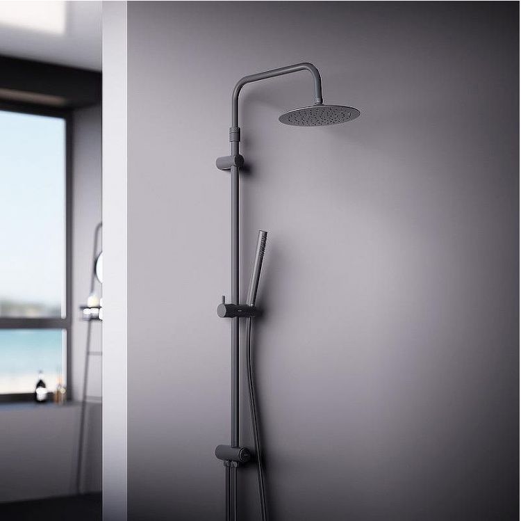 Душевая система Damixa Scandinavian Pure 936000300 Черная матовая Душевая система Damixa Scandinavian Pure 936000300 Черная матовая