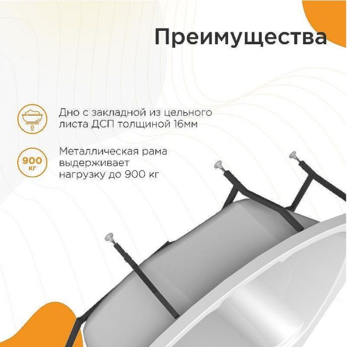 Акриловая ванна Radomir Альбена 168x120 L 1-01-0-1-1-015 без гидромассажа