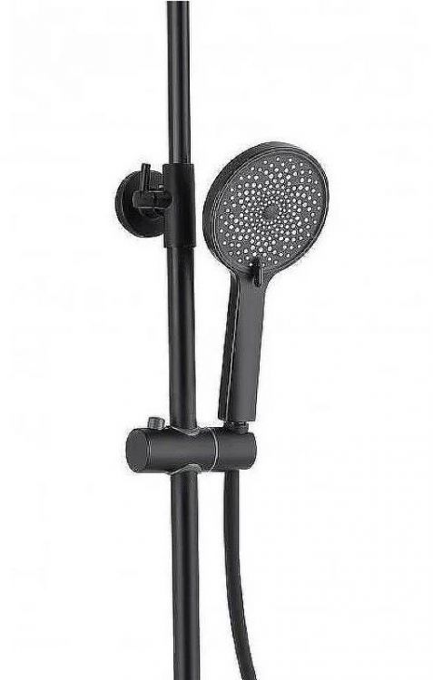 Душевая система beWash BV1TMSS6120 с термостатом Черная матовая