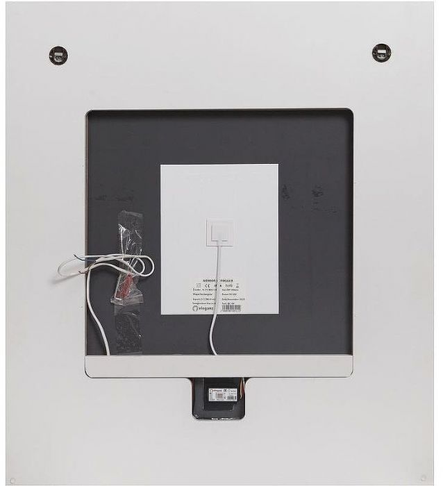 Зеркало Cezares Interni 80 CZR-SPC-INT-800-900-LED-TCH-WARM-BL с подсветкой Bianco Lucido с сенсорным выключателем и подогревом
