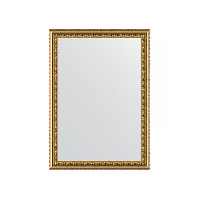 Зеркало EVOFORM  DEFENITE BY 0792 52x72 бусы золотые 46 мм в багетной раме